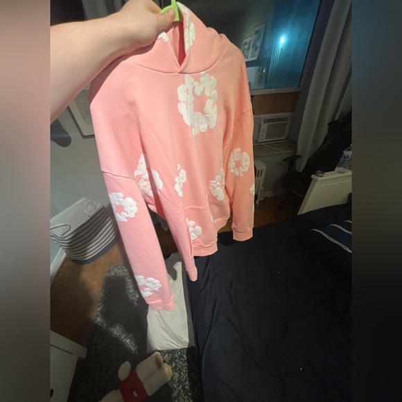 Pink & White Denim Tears Hoodie - Picture 2 of 3